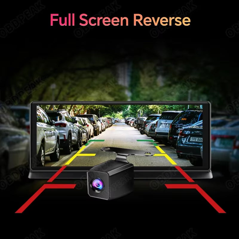 K2 Pro Carplay & Android Auto Dash Cam 11.3" Rearview Camera DVR 4K 2160P GPS Navigation Video Recorder Dashboard Reverse Image