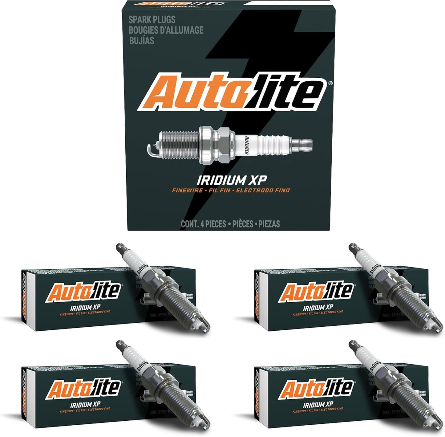 Autolite Iridium XP Automotive Replacement Spark Plugs, XP5325 (Pack of 4)