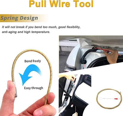 Auto Trim Removal Tools Kit,  15Pcs Car Panel Removal Tool Interior Trim Kit Fastener Rivet Remover Plastic Pry Tool Set - Removal of Car Door Panels, Fasteners, Molding, Dashboards, Wheel Hubs