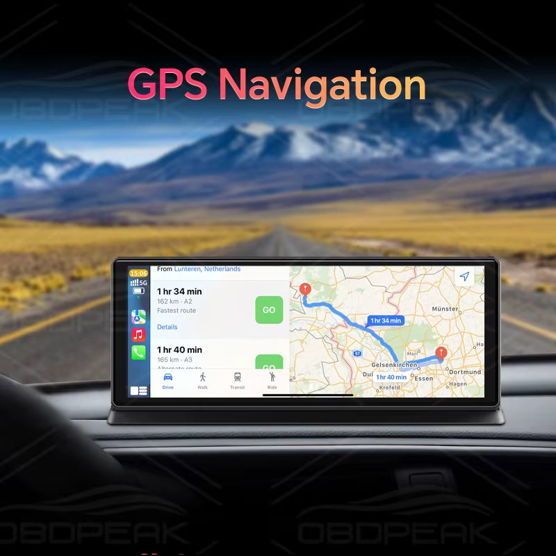 K2 Pro Carplay & Android Auto Dash Cam 11.3" Rearview Camera DVR 4K 2160P GPS Navigation Video Recorder Dashboard Reverse Image