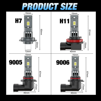 H11 H9 H8 LED Fog Light Canbus No Error 9005 9006 HB3 HB4 LED 110W Fog Lamp Bulb 6000K Car Headlgith Bulbs Auto Lamp 12V 6500K