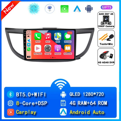 Android 15 Car Radio for Honda CRV CR-V 4 RM RE 2012 2013 2014 2015 2016 Navigation GPS Multimedia Video Player Stereo Wifi+4G