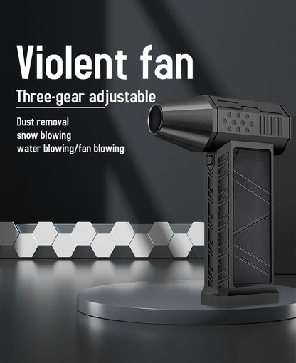 X3 130000RPM Turbofan High Power Jet Fan Air Duster Motor Variable Speed Dust Blower Brushless Cleaning Tool Handheld Air Blower