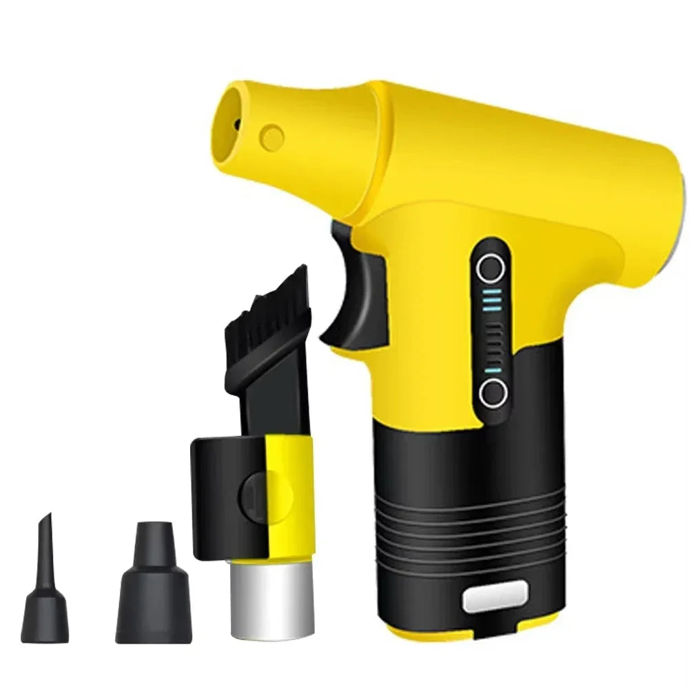 X3 130000RPM Turbofan High Power Jet Fan Air Duster Motor Variable Speed Dust Blower Brushless Cleaning Tool Handheld Air Blower