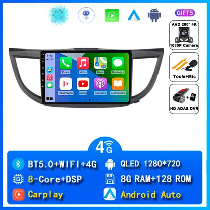 Android 15 Car Radio for Honda CRV CR-V 4 RM RE 2012 2013 2014 2015 2016 Navigation GPS Multimedia Video Player Stereo Wifi+4G
