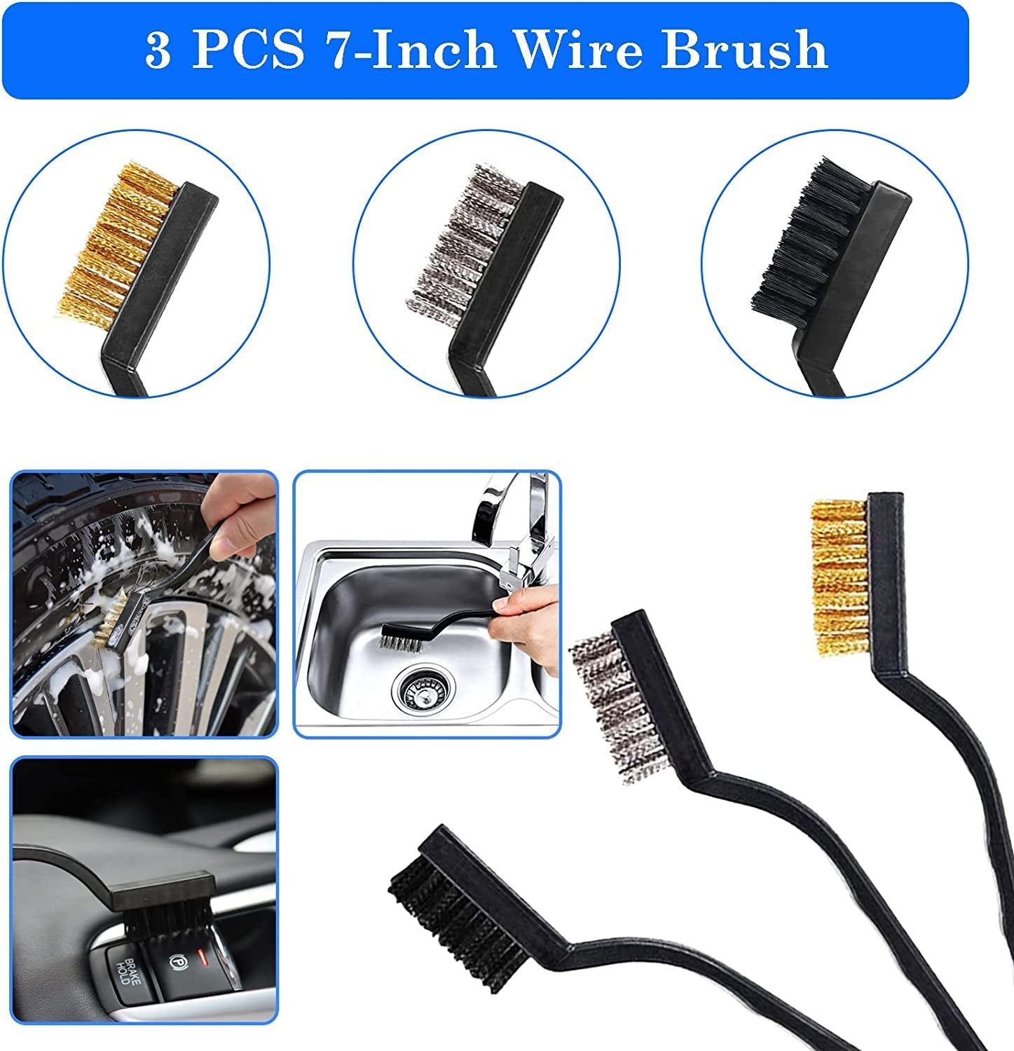 26Pcs Car Detailing Brush Set, Car Detailing Kit, Auto Detailing Drill Brush Set, Car Detailing Brushes, Car Buffing Sponge Pads Kit, Car Cleaning Tools Kit for Interior, Exterior, Wheels